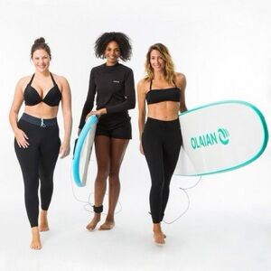 OLAIAN Leggings Uv Surf100 Women, Black/Gray